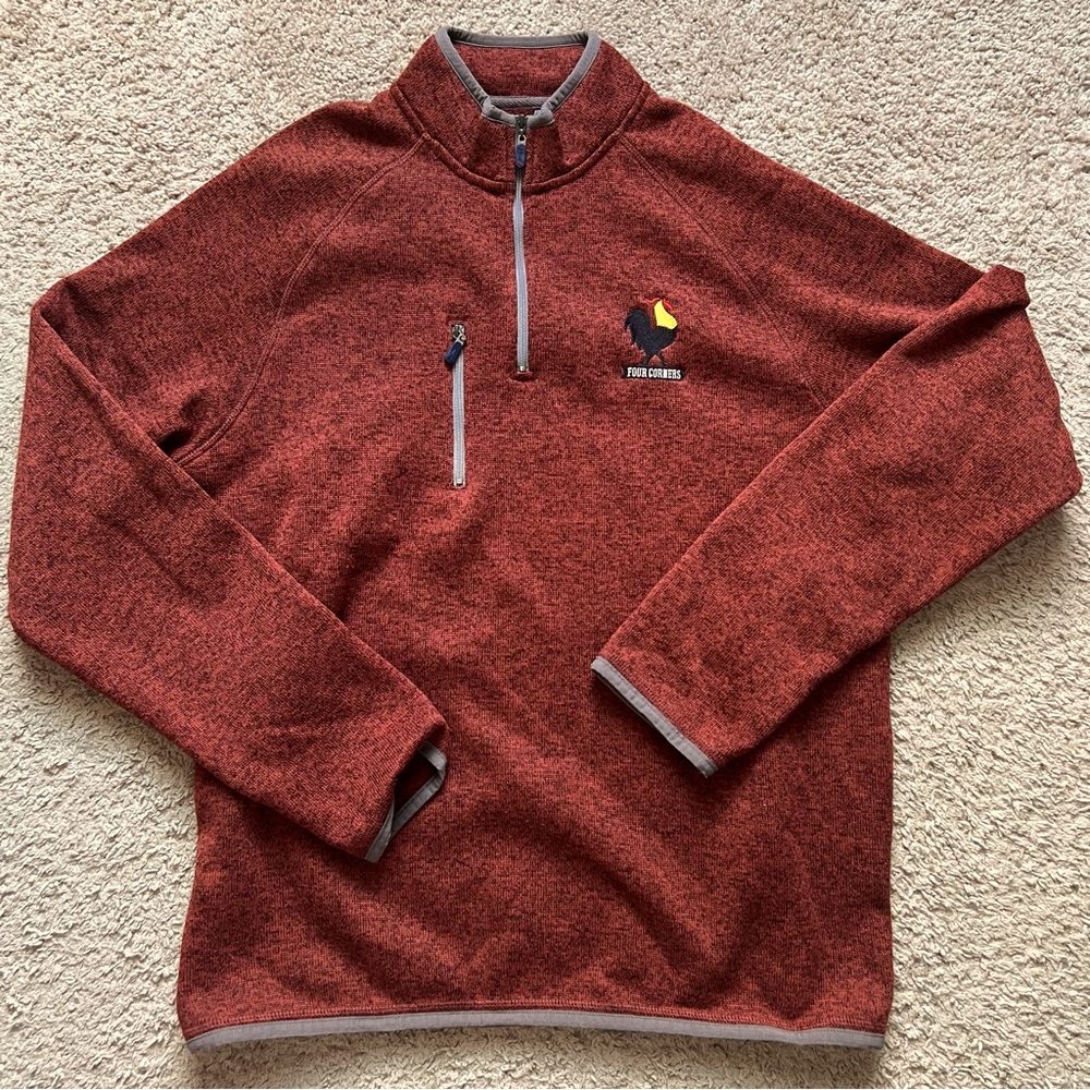 Johnnie-O Quarter Zip Fleece Pullover Medium